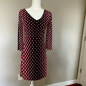 WHBM dress XS super cute! Pink black white